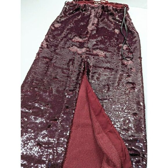 Sabina Musayev Zarya Women's Sequined Dress in Wine Size S (MSRP $495) - Picture 6 of 10